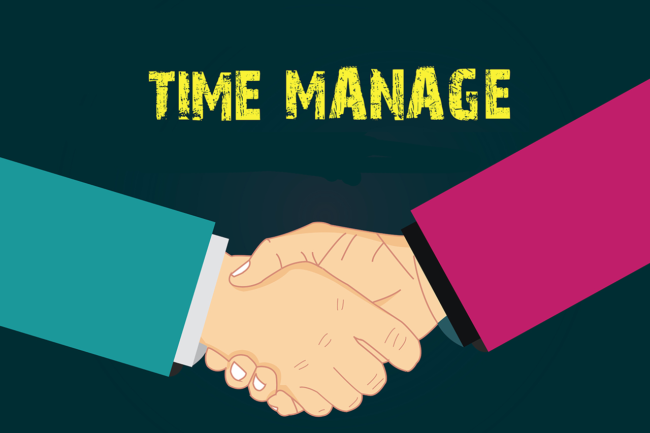 Text sign showing Time Manage Your Life. Conceptual photo Good scheduling for everyday or work activities Hu analysis Shaking Hands on Agreement Greeting Gesture Sign of Respect photo